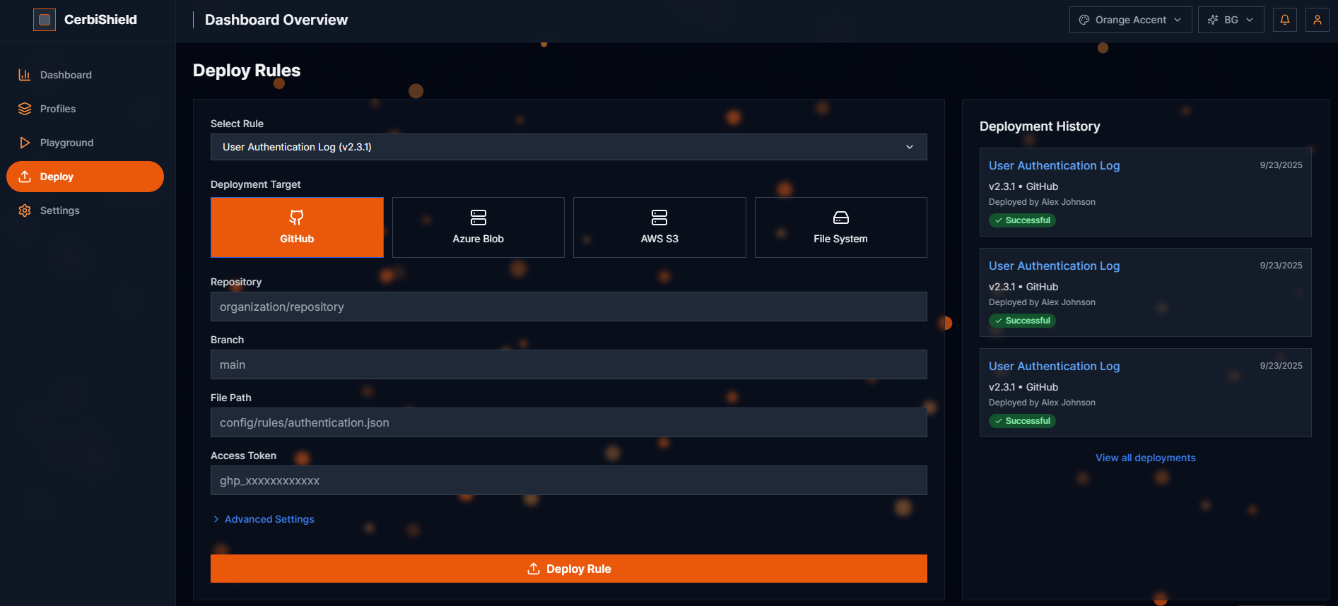 CerbiShield — Deploy